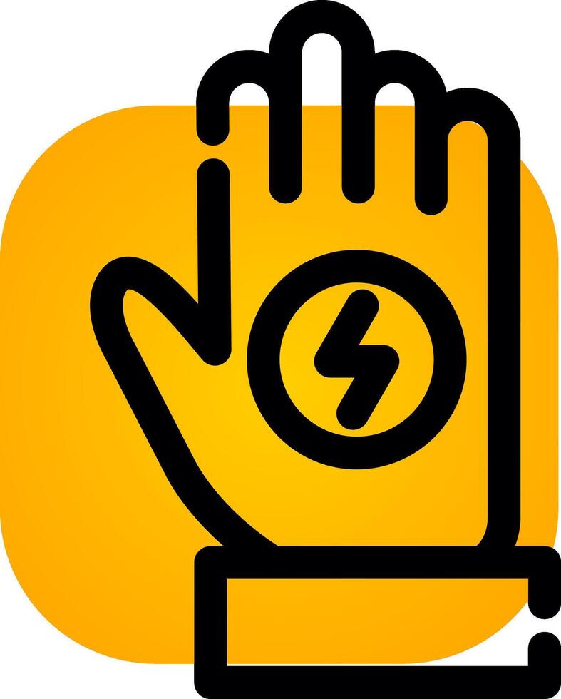 Handschuh kreatives Icon-Design vektor