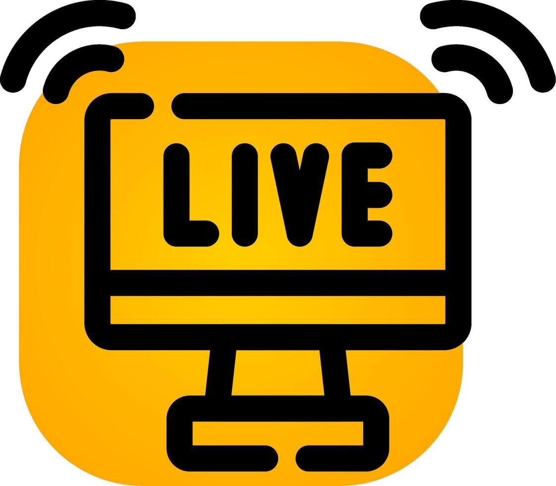 kreatives Icon-Design für Live-Streaming vektor