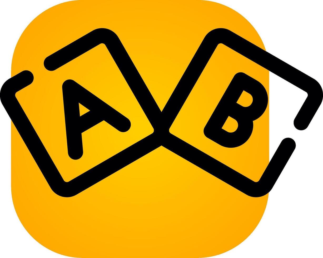 ABC-Block kreatives Icon-Design vektor