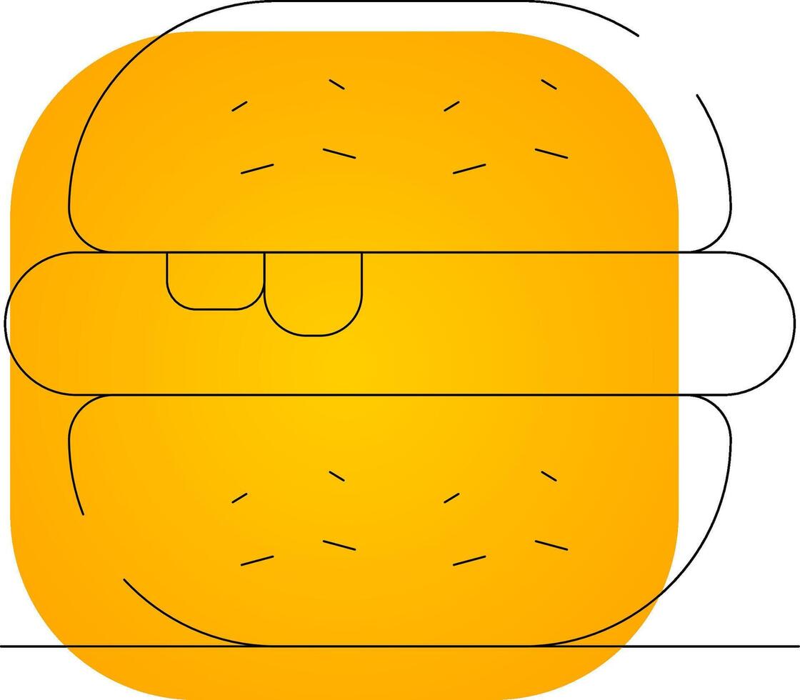 Burger kreativ Symbol Design vektor