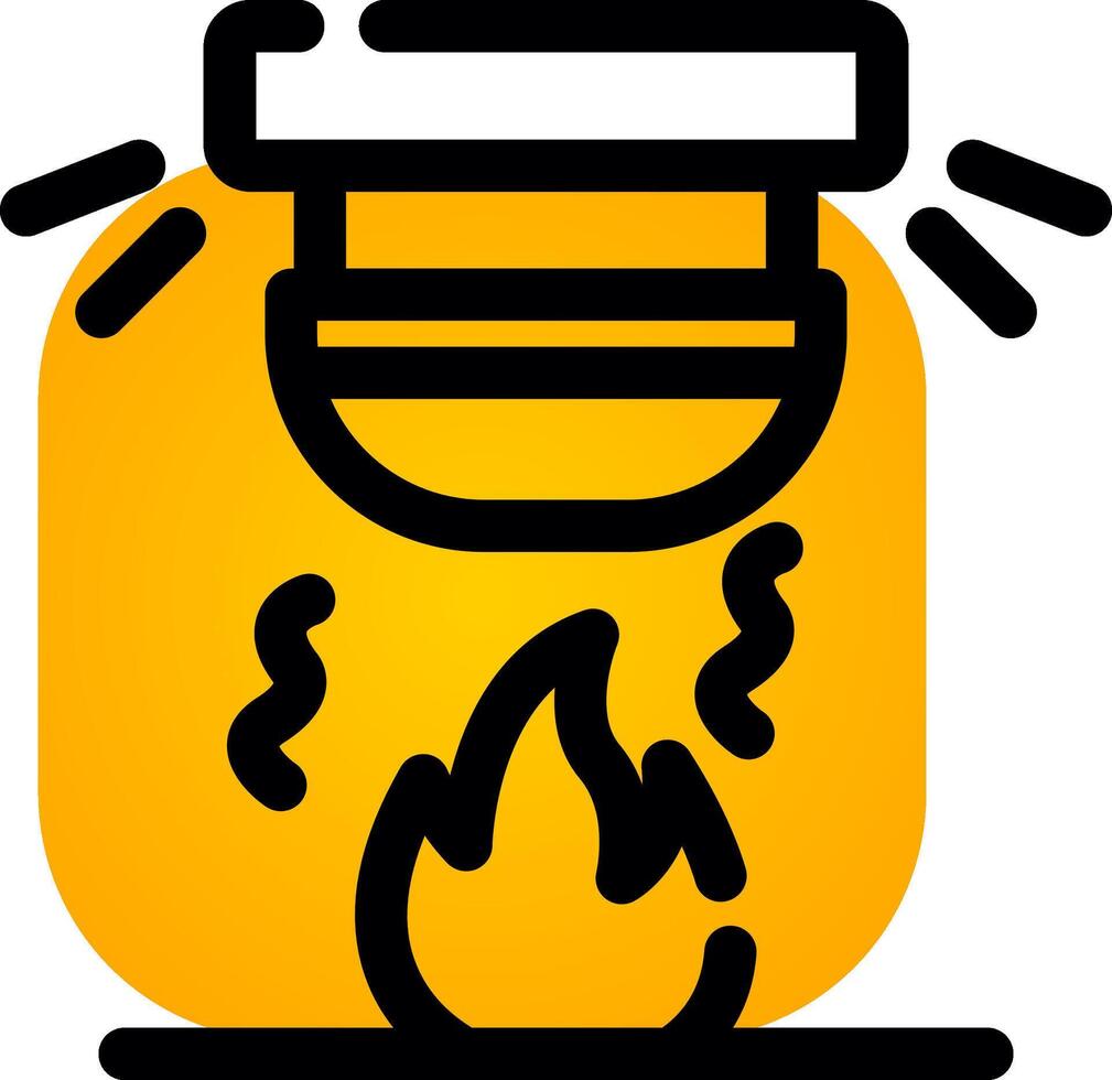 Feueralarm kreatives Icon-Design vektor