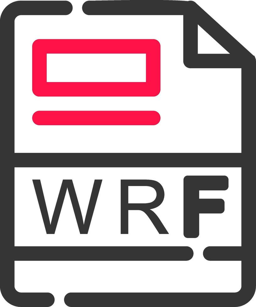 wrf kreativ ikon design vektor