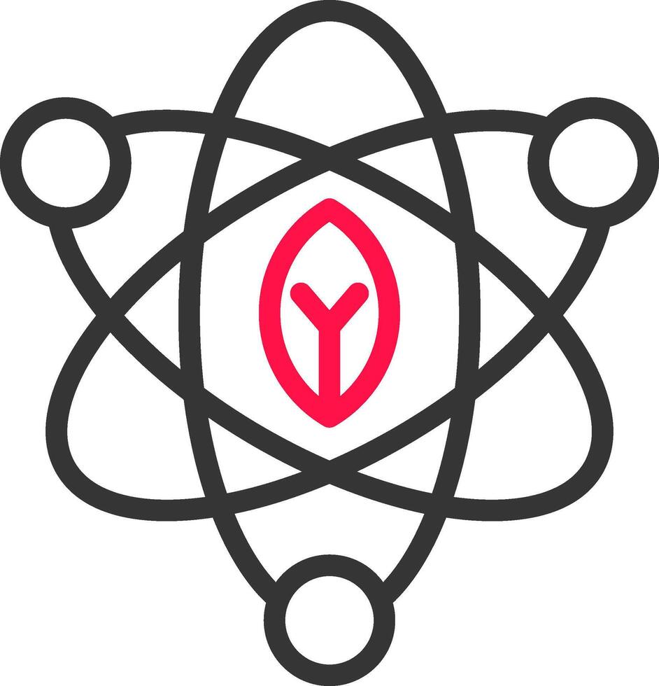 Atom kreatives Icon-Design vektor