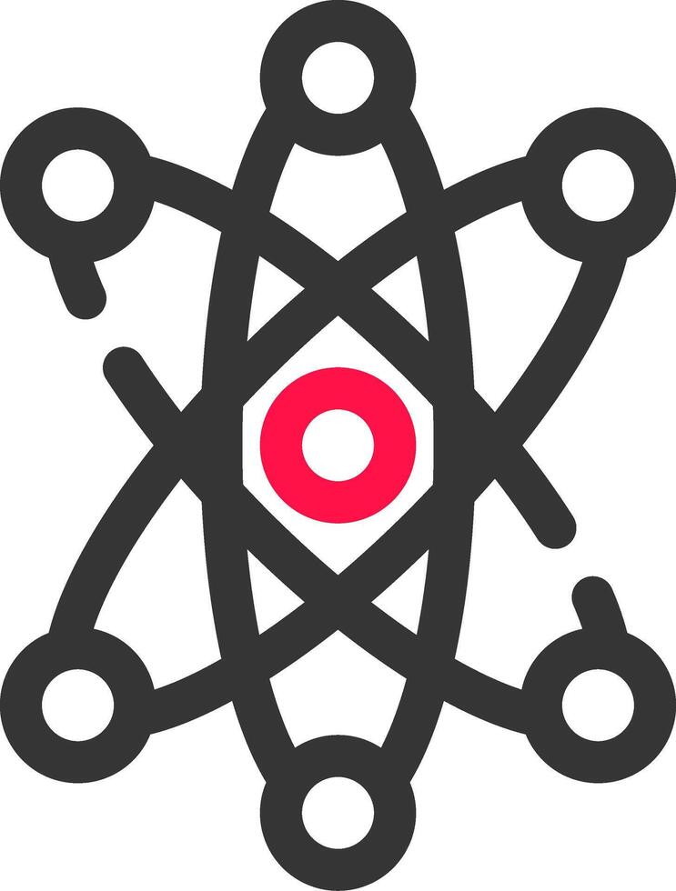 Atom kreatives Icon-Design vektor