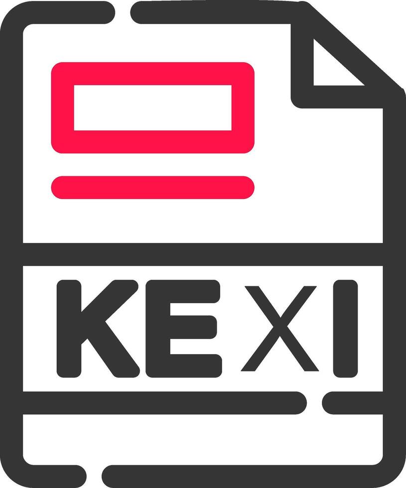 kexi kreativ ikon design vektor