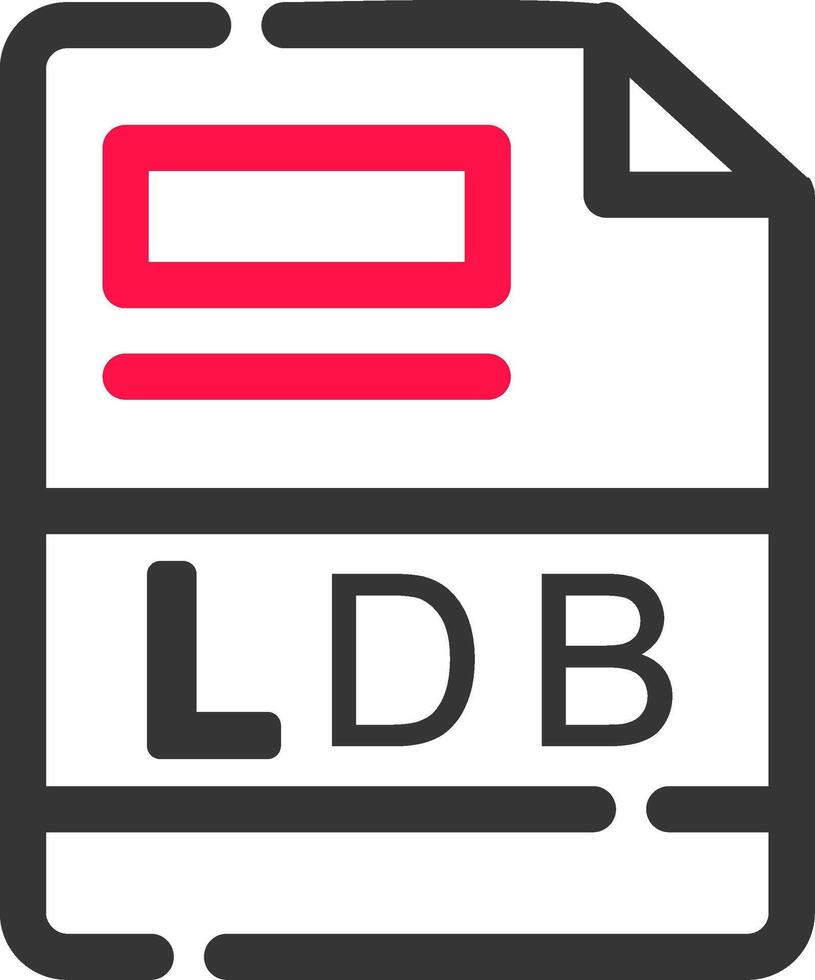 ldb kreativ ikon design vektor