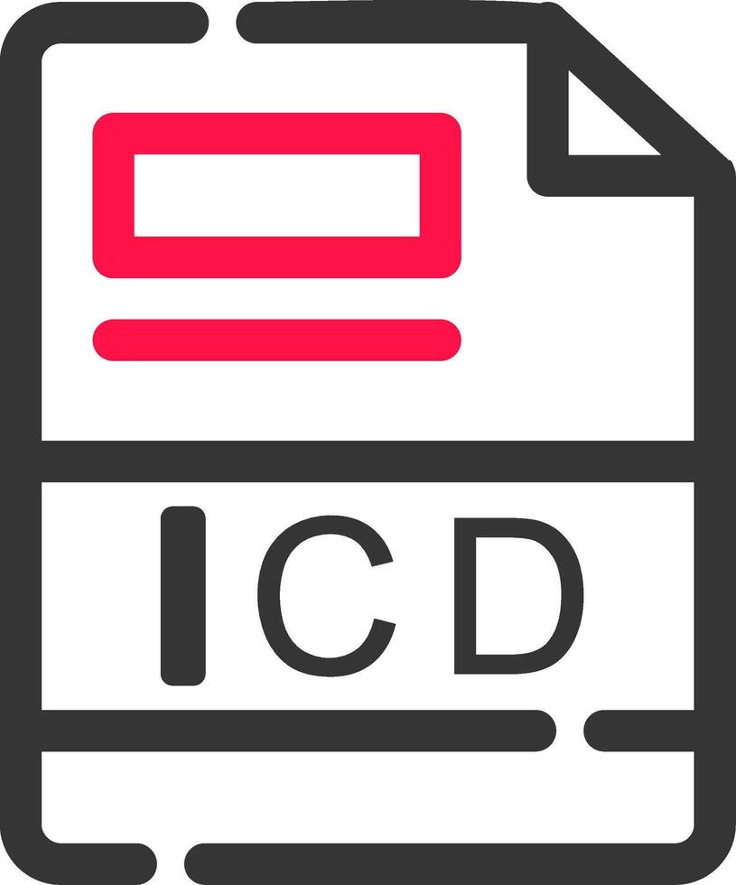 icd kreativ Symbol Design vektor