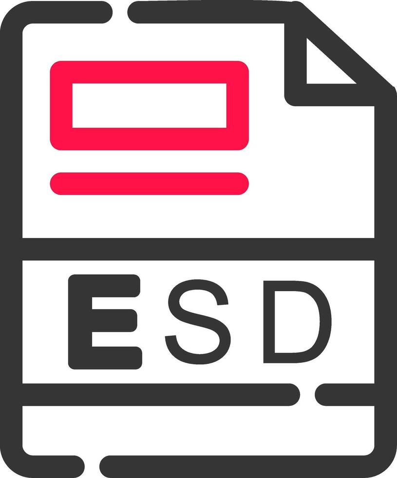 esd kreativ ikon design vektor