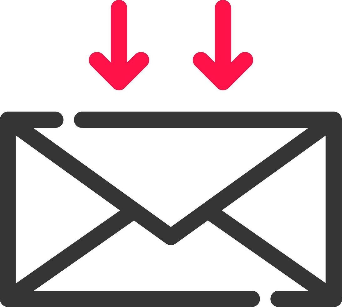 E-Mail kreatives Icon-Design vektor