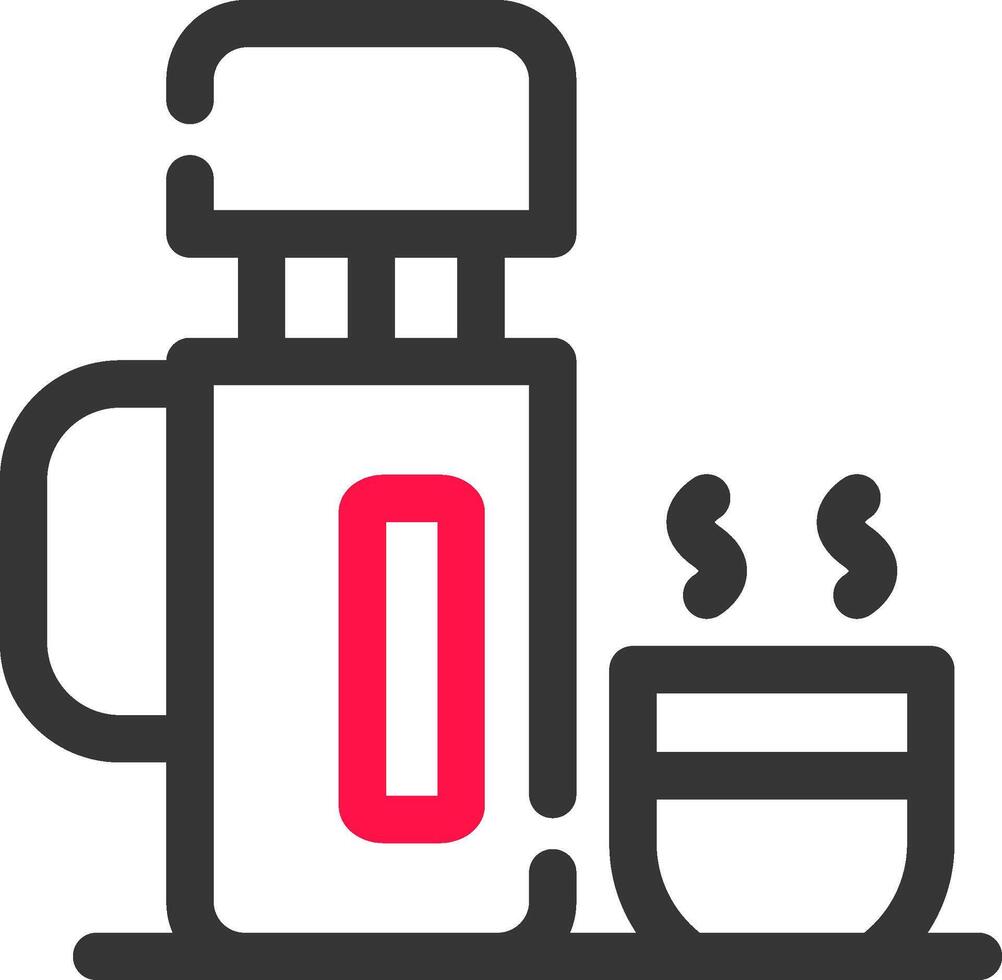 Thermos kreatives Icon-Design vektor