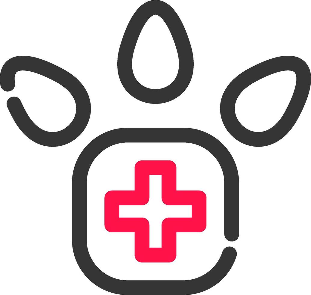 Veterinärfuß kreatives Icon-Design vektor