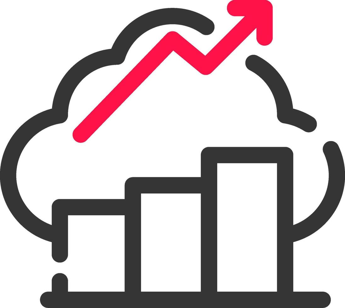 finansiell data kreativ ikon design vektor