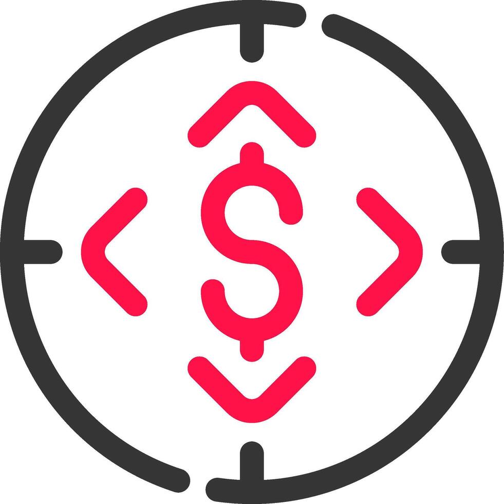 Finanzierung Tor kreativ Symbol Design vektor