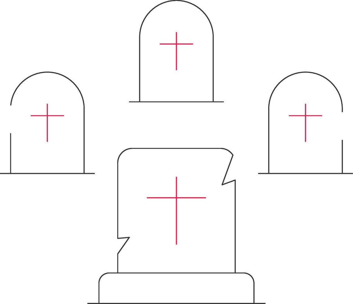 Friedhof kreativ Symbol Design vektor