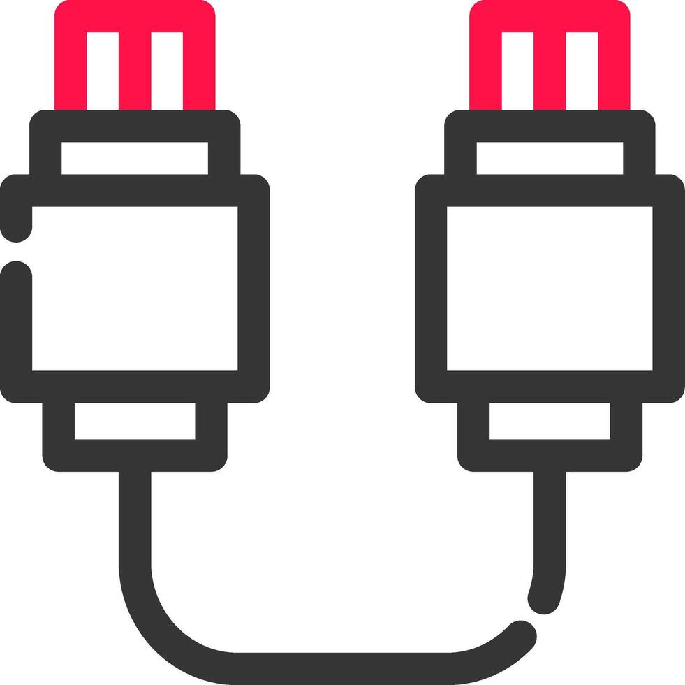 USB-Verbindung kreatives Icon-Design vektor