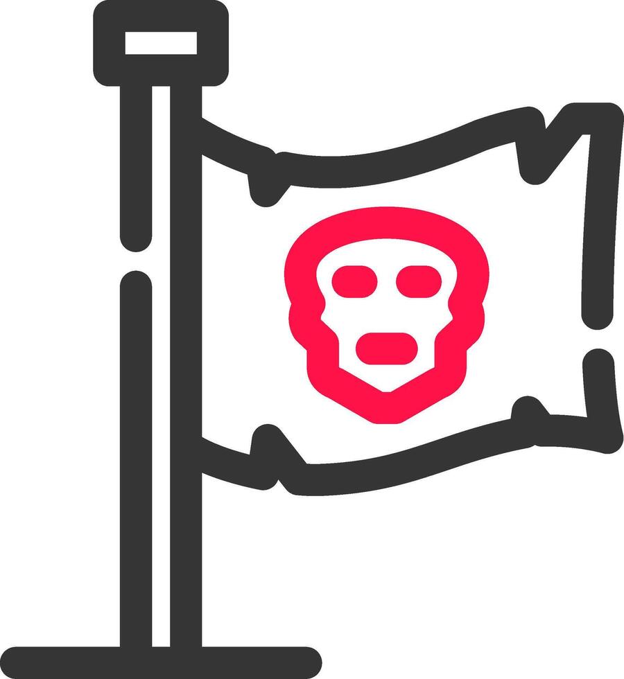 Piratenflagge kreatives Icon-Design vektor