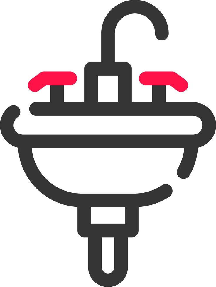 Waschbecken kreatives Icon-Design vektor