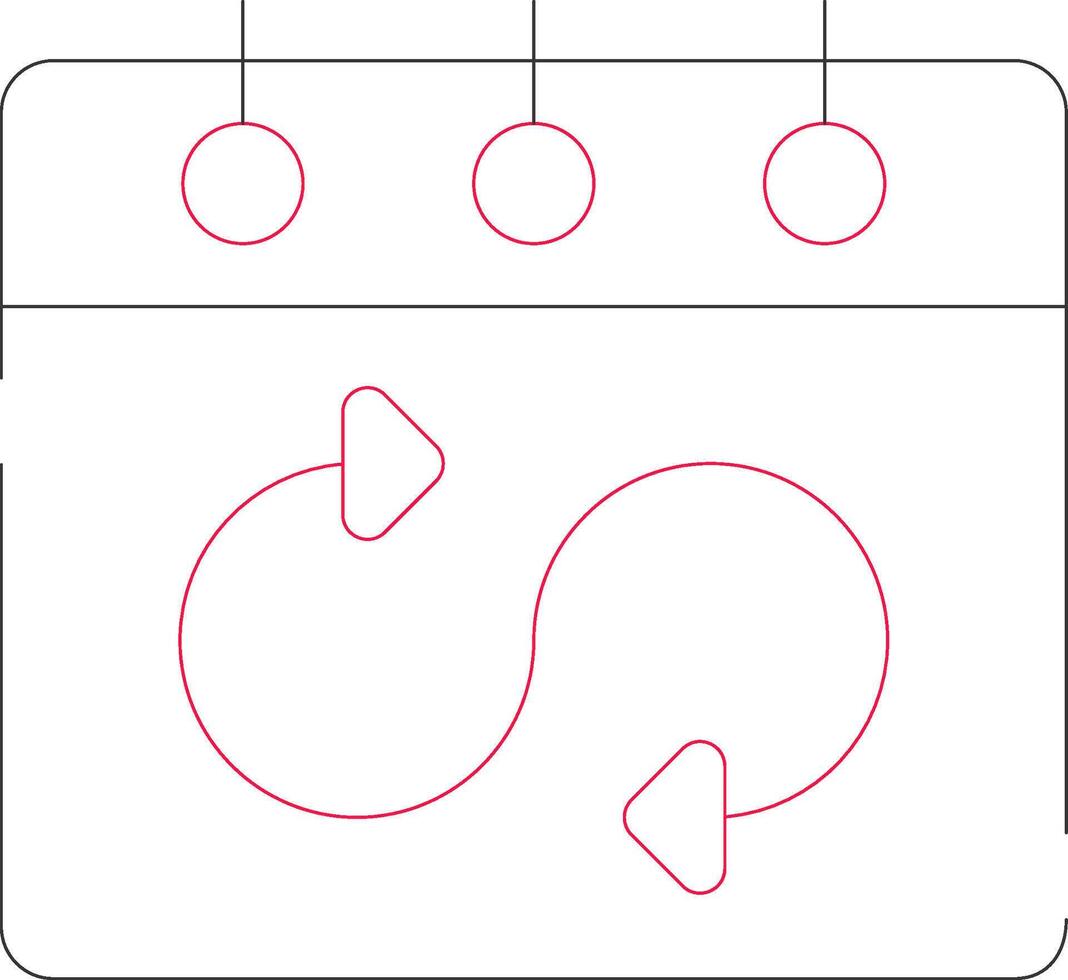 flexibel Zeitplan kreativ Symbol Design vektor