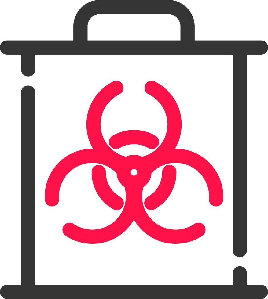 Biogefährdung kreativ Symbol Design vektor