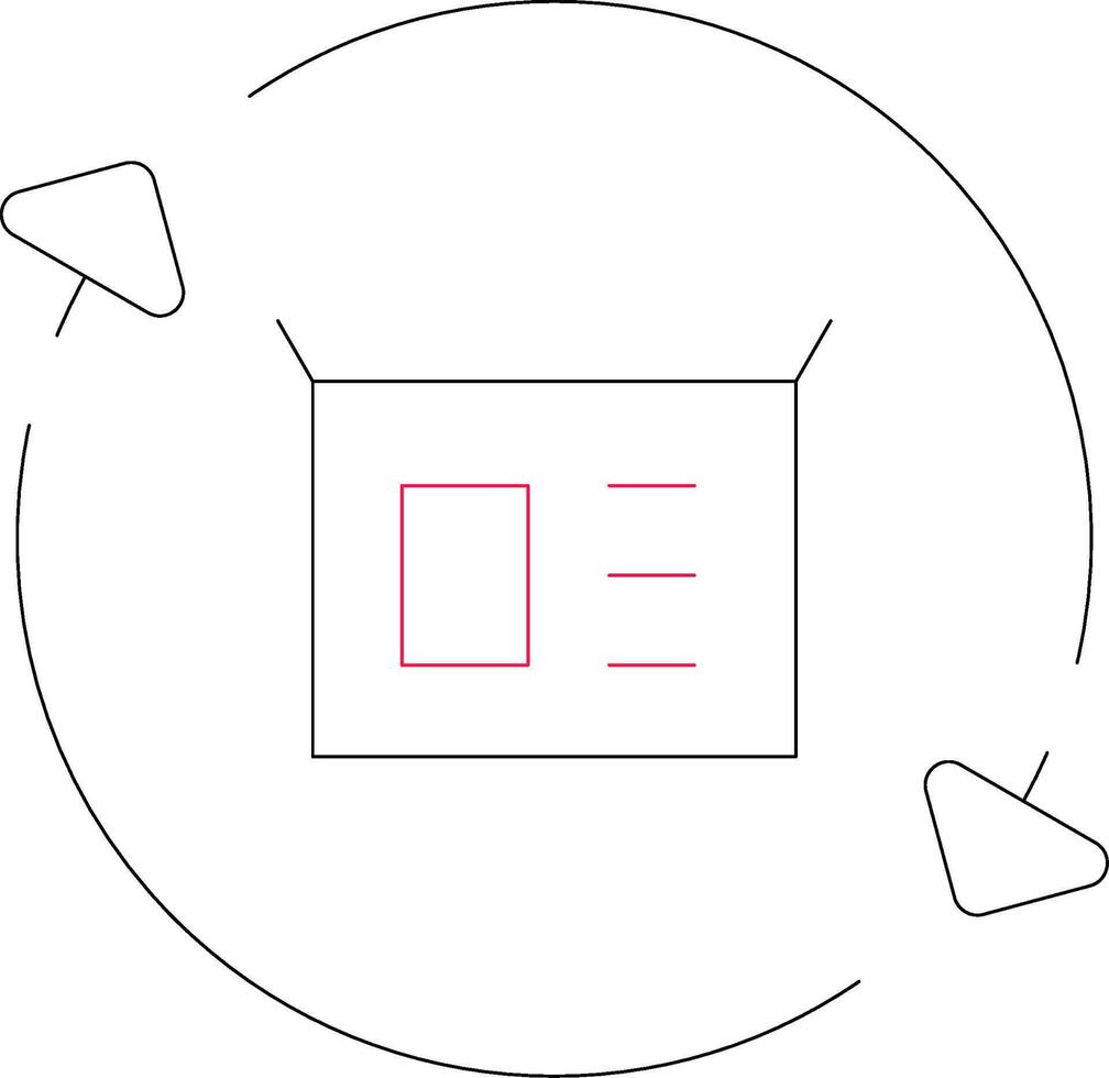 einfach kehrt zurück kreativ Symbol Design vektor