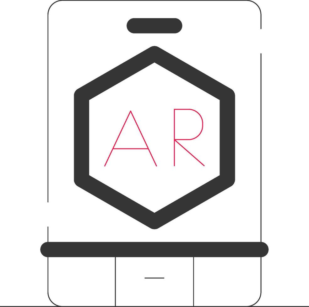 ar app kreativ ikon design vektor