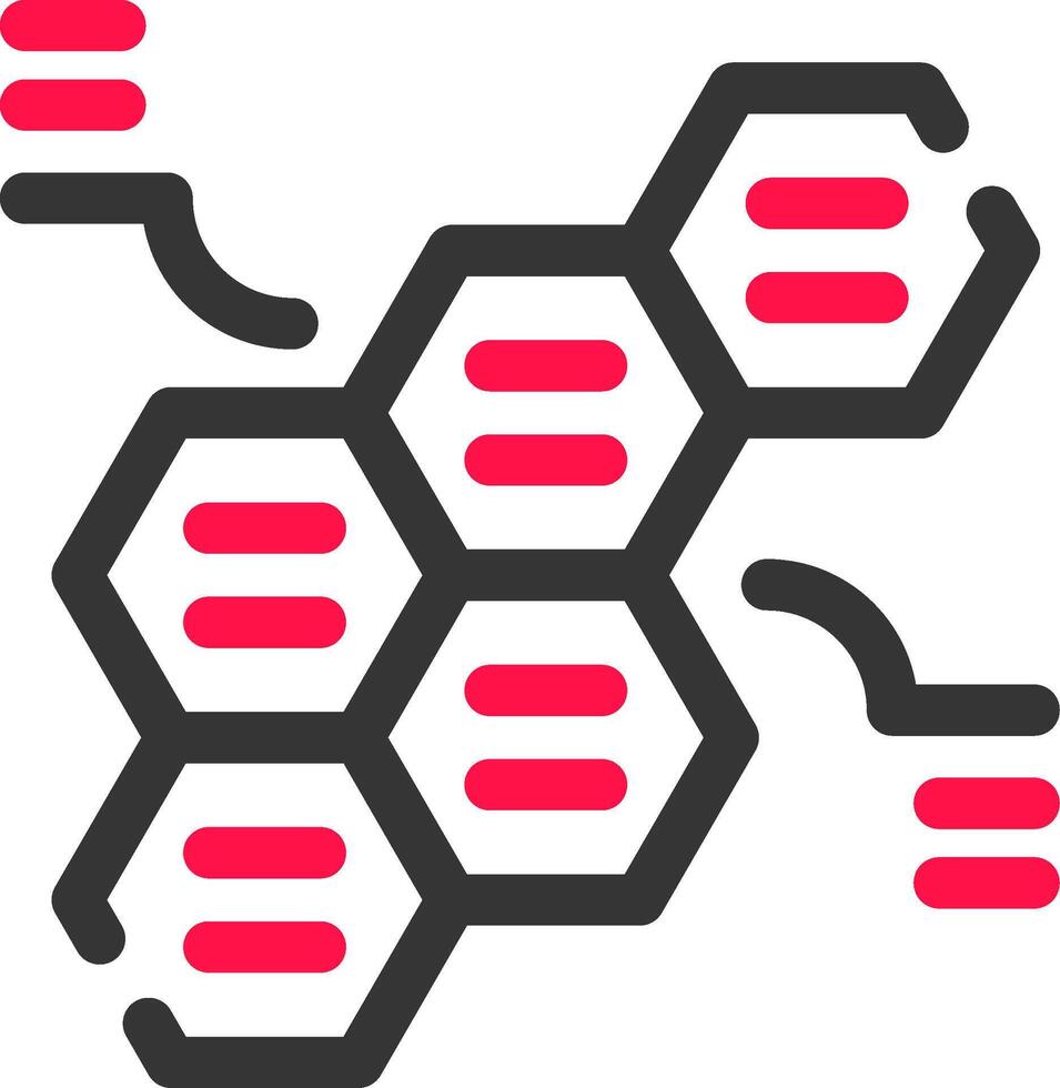 alternerande hexagoner kreativ ikon design vektor