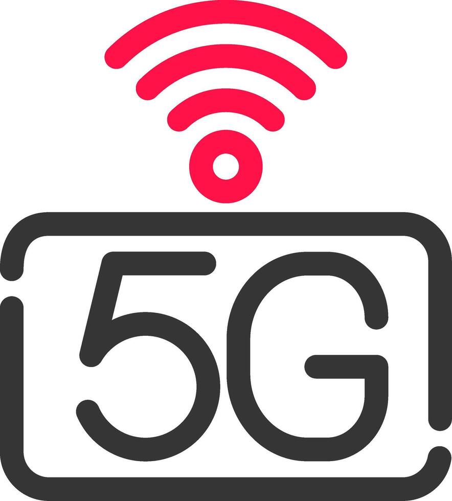 5g nätverk kreativ ikon design vektor