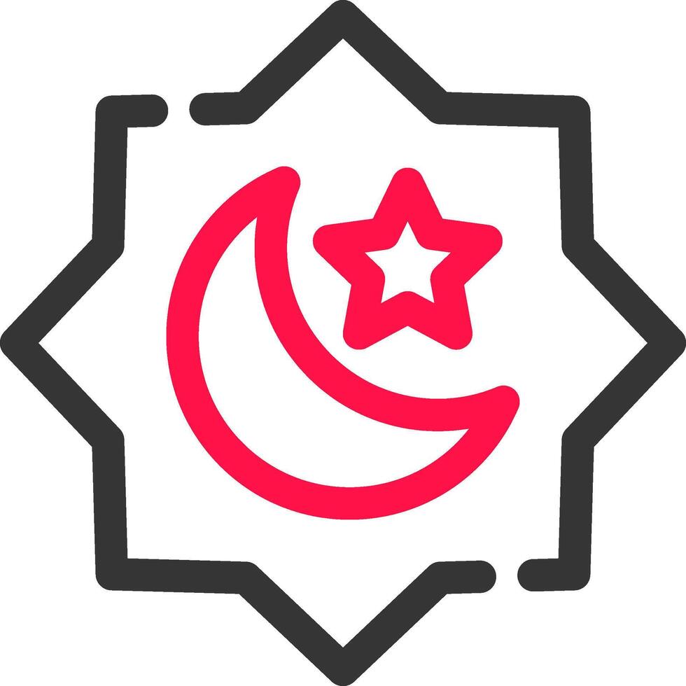 muslim kreativ ikon design vektor