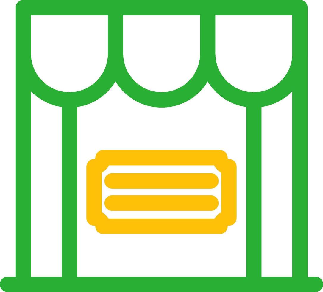 Ticket Office kreatives Icon-Design vektor