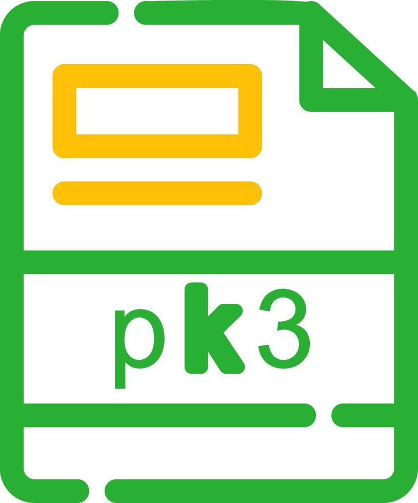 pk3 kreativ ikon design vektor