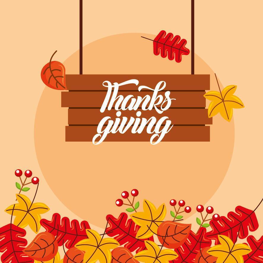 Happy Thanksgiving Day Vektor-Design vektor