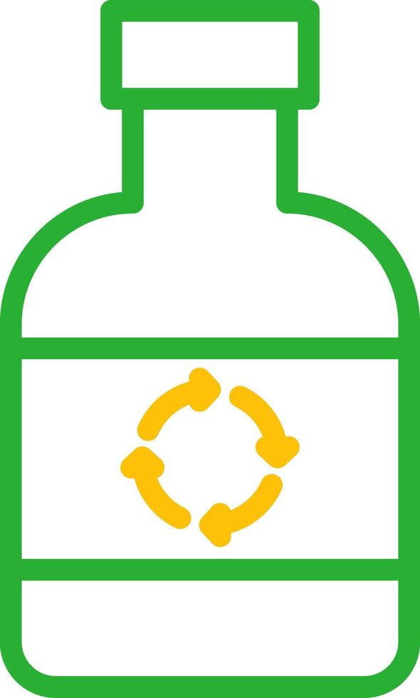 ökologisch Flasche kreativ Symbol Design vektor