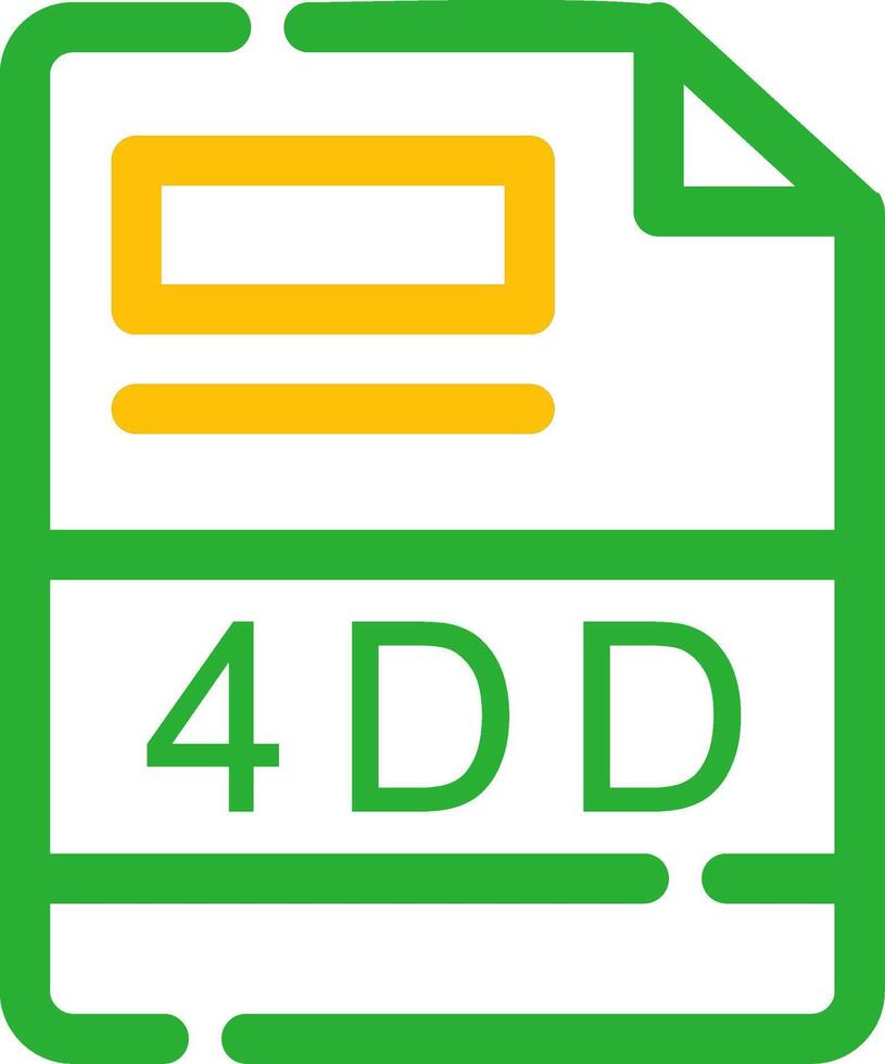 4dd kreativ Symbol Design vektor