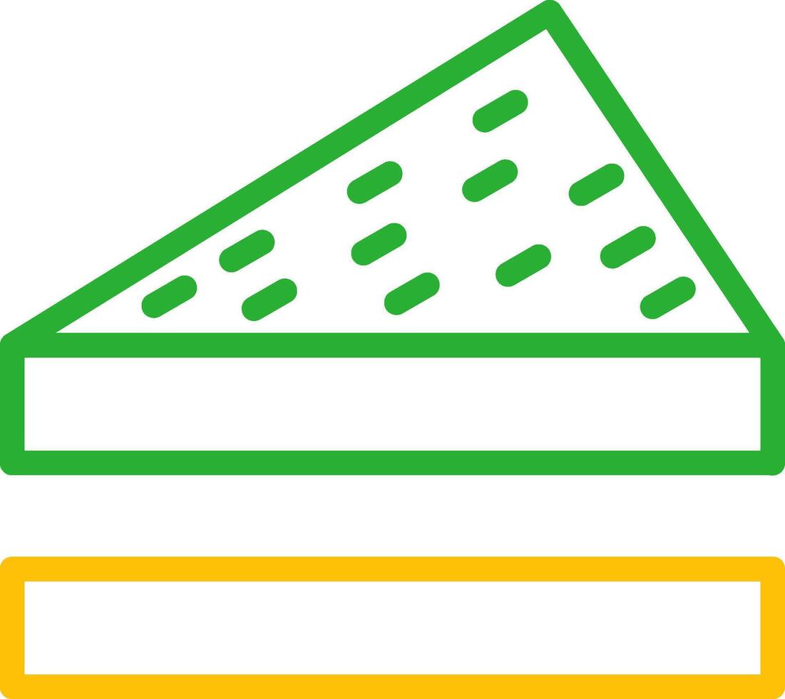 Sandwich kreatives Icon-Design vektor