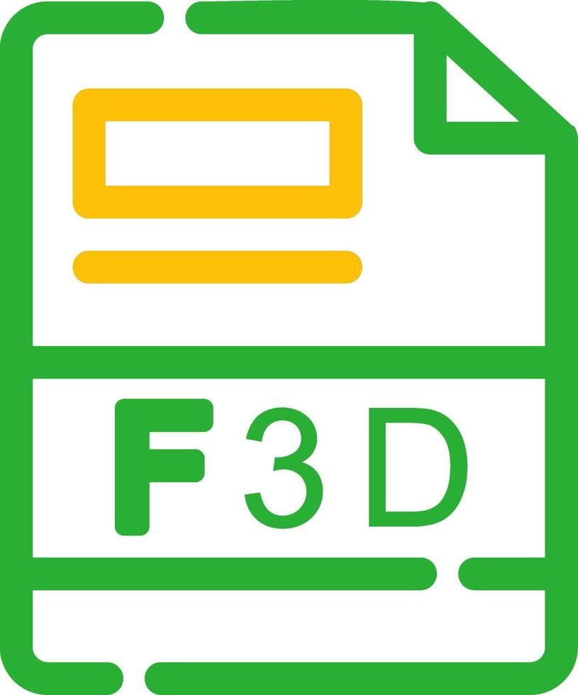 f3d kreativ Symbol Design vektor