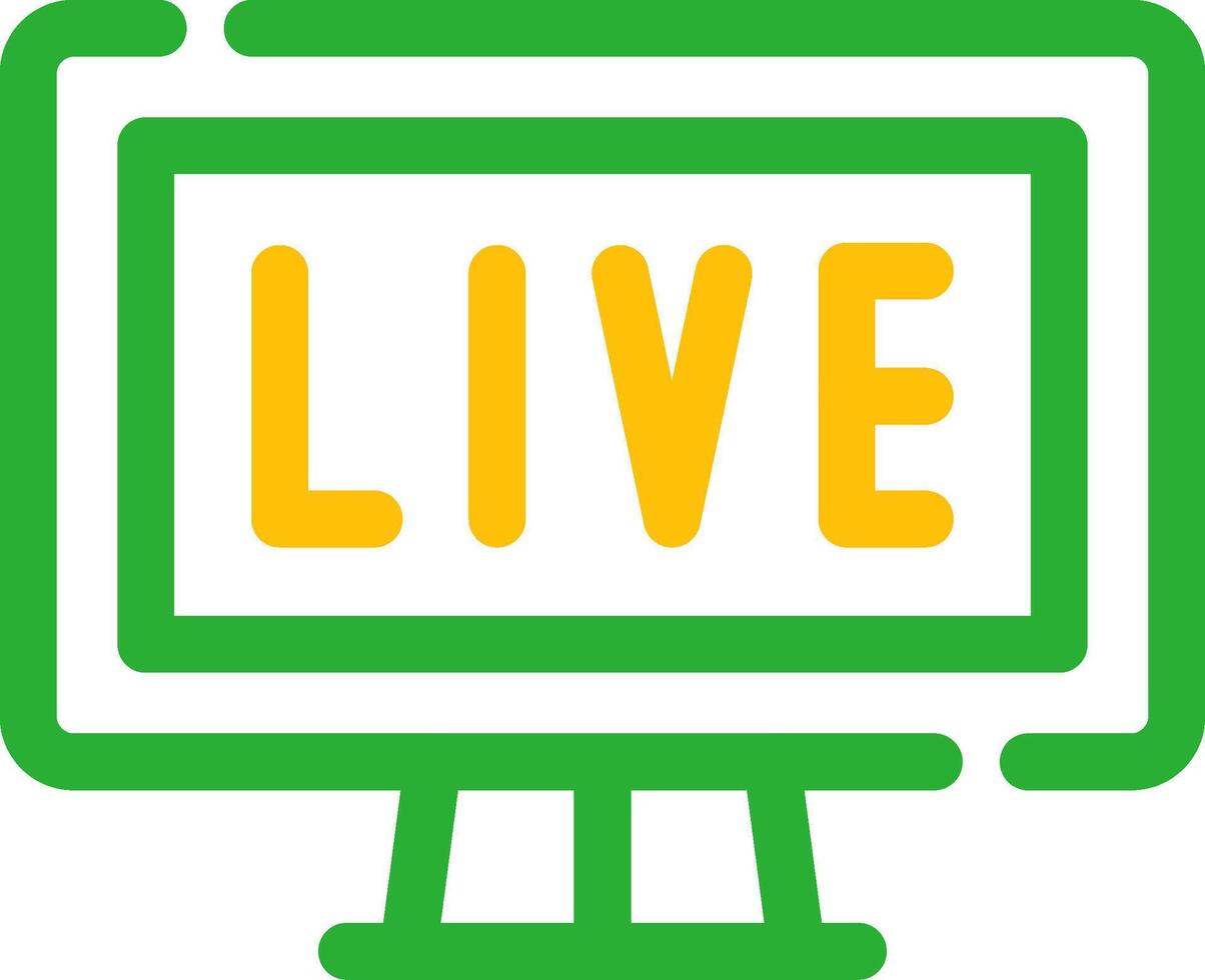 kreatives Icon-Design für Live-Streaming vektor