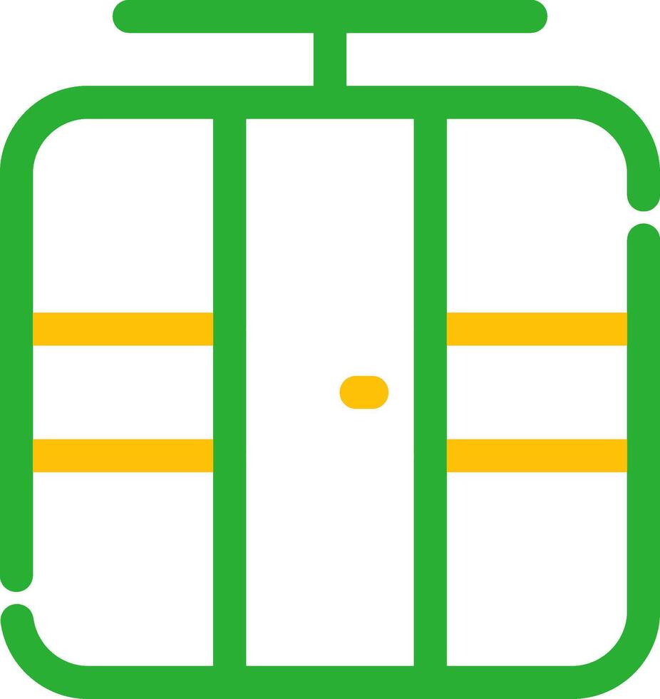 Seilbahn kreatives Icon-Design vektor