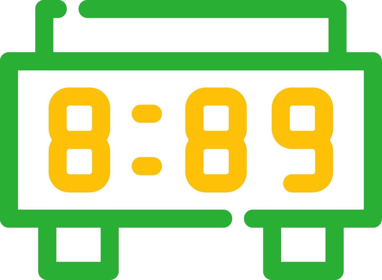 Digitaluhr kreatives Icon-Design vektor