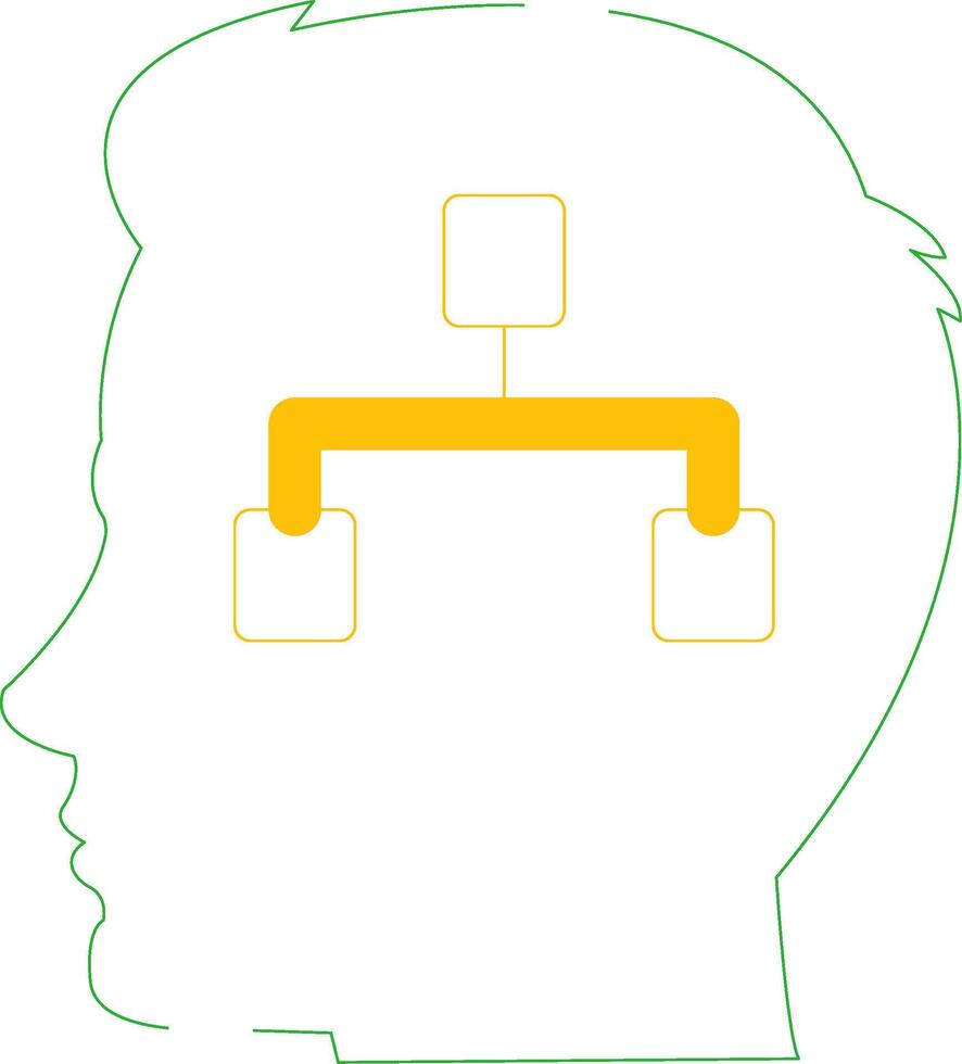 Entscheidung Baum kreativ Symbol Design vektor