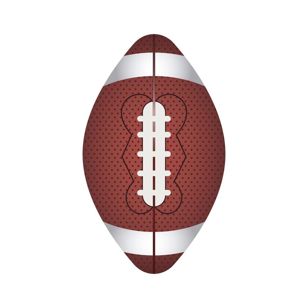 fotboll amerikansk sportutrustning ikon vektor