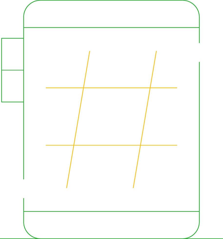 Hashtag kreativ Symbol Design vektor