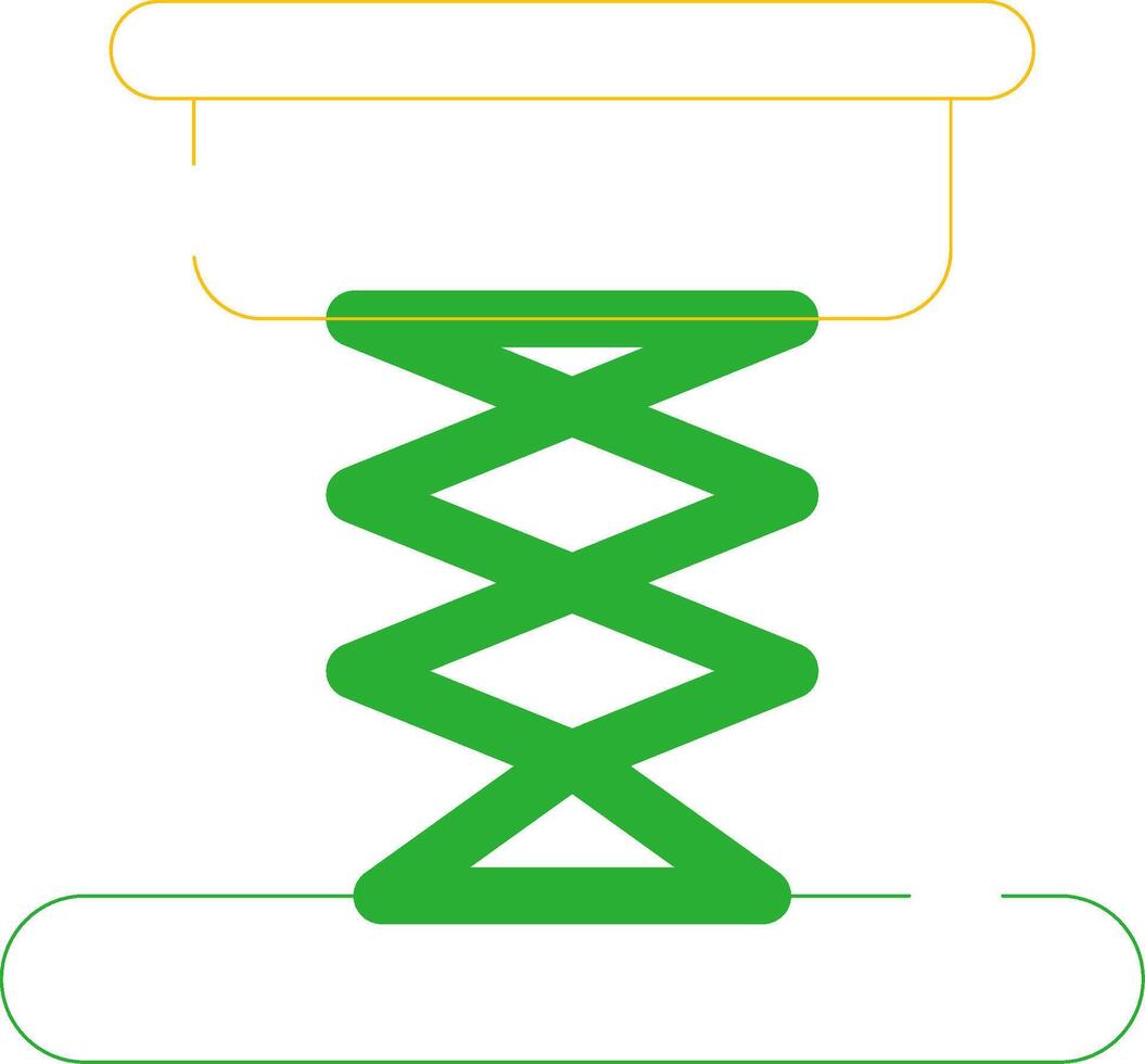 kreatives Icon-Design für Scherenhebebühnen vektor