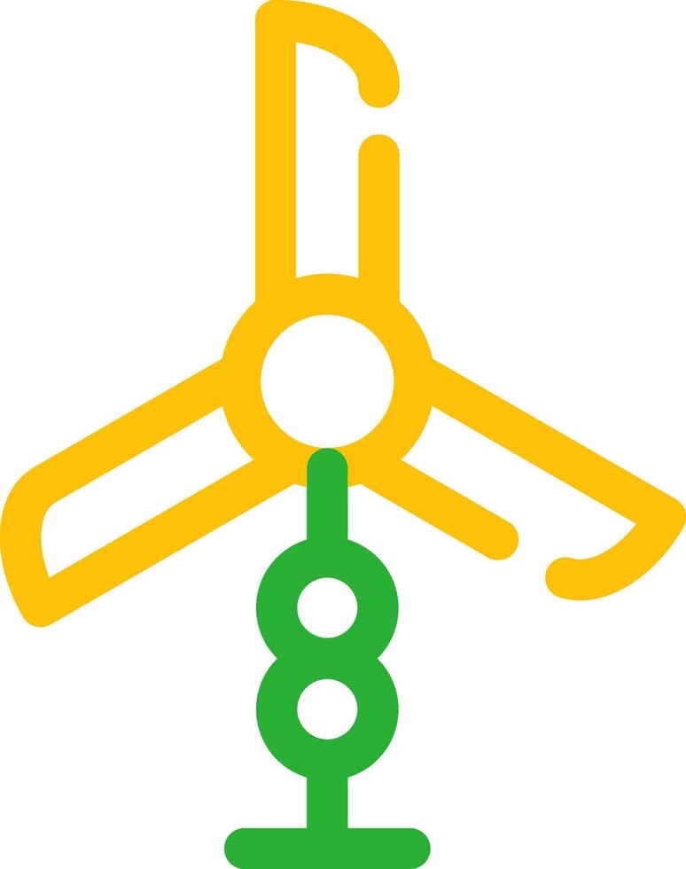 Wind Turbine kreativ Symbol Design vektor