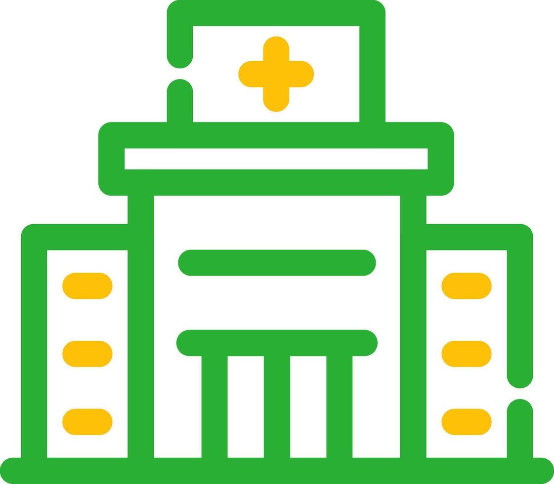 Krankenhaus kreatives Icon-Design vektor