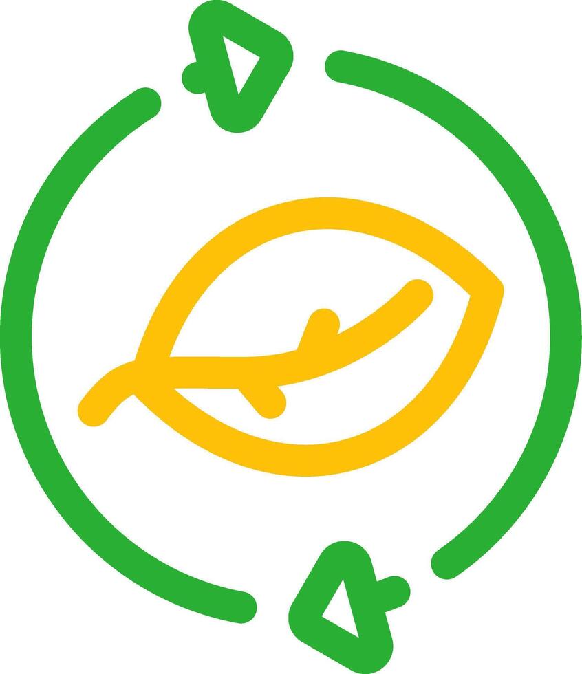 Blatt recyceln kreativ Symbol Design vektor
