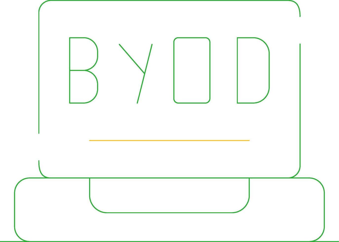 byod Tour kreativ Symbol Design vektor