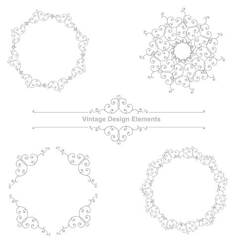 Vintage Vector Design-Elemente