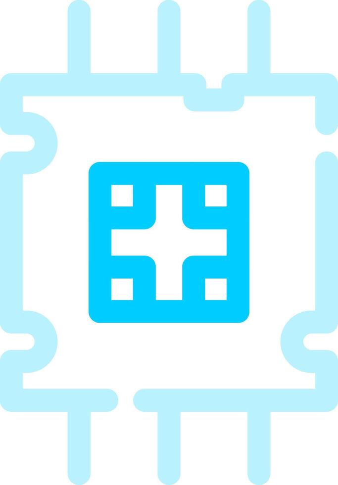 Prozessor kreatives Icon-Design vektor