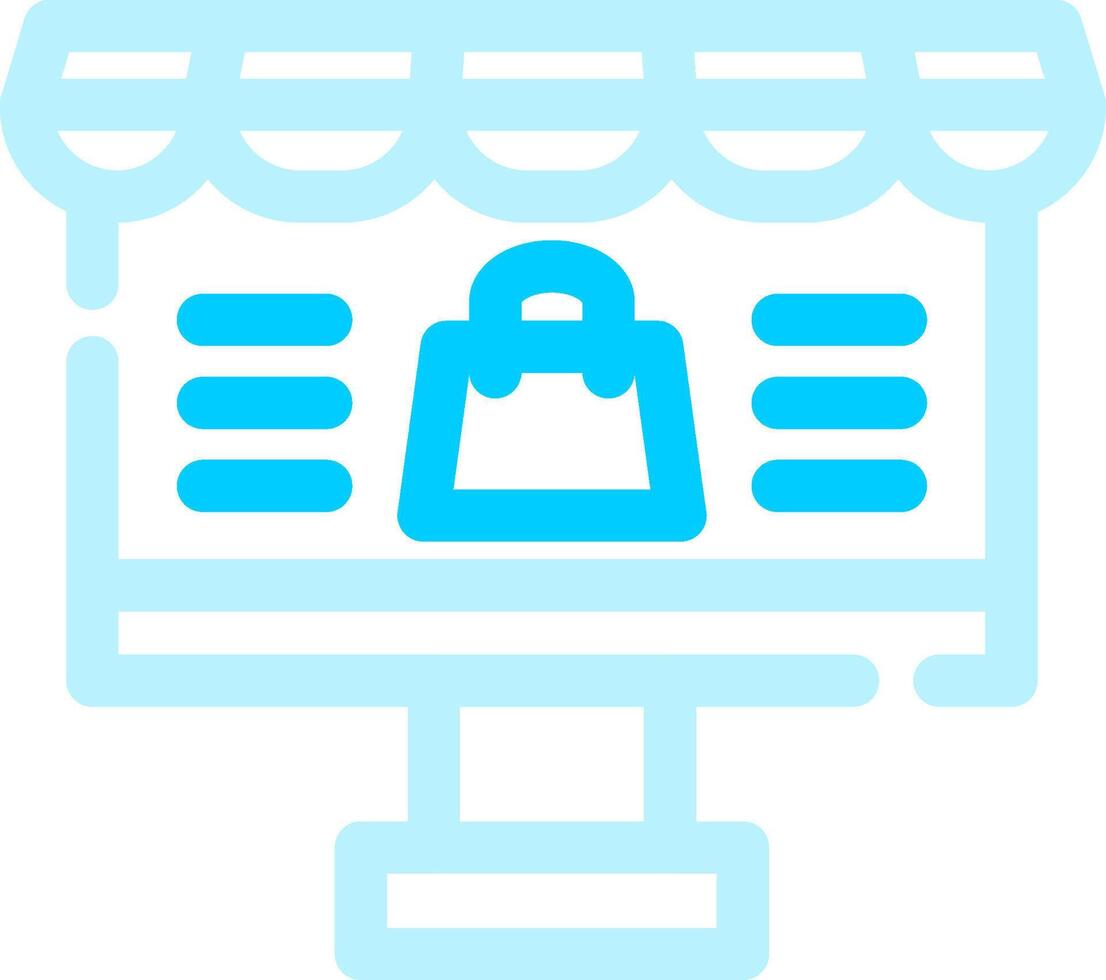 Online-Shopping kreatives Icon-Design vektor