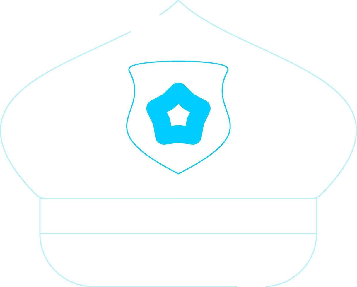 Polizei Hut kreativ Symbol Design vektor